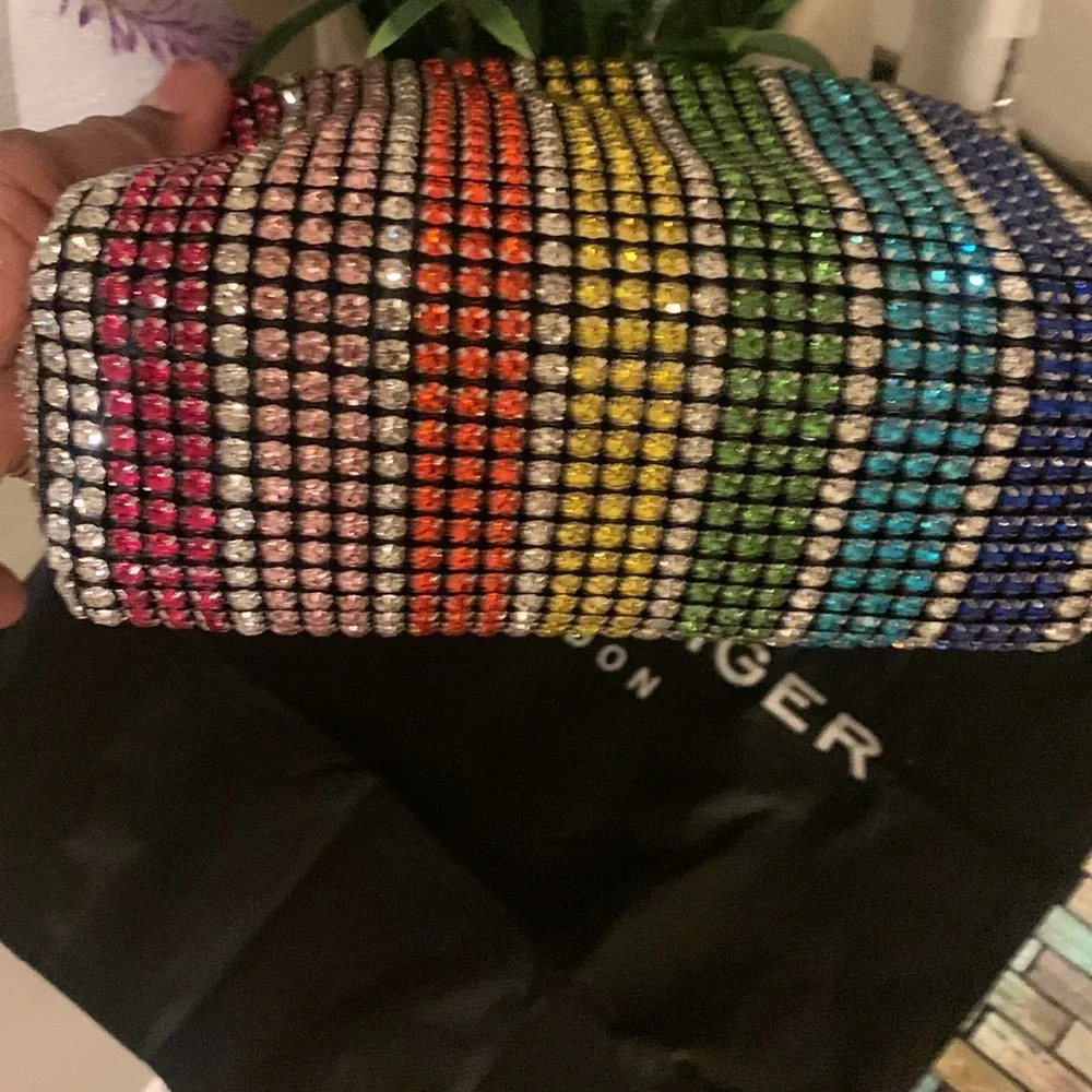 Kurt Geiger London Party Pochette Crystal Shoulder Bag - Picture 11 of 17